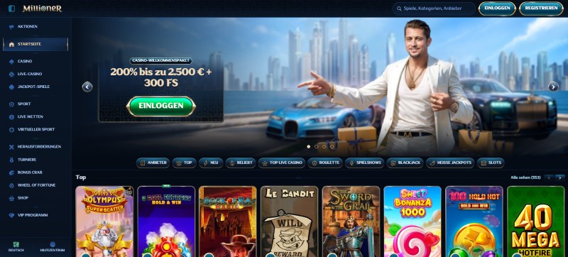 Bestes Casino in Deutschland Millionär