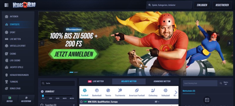 Bestes Online-Casino in Deutschland VegasHero
